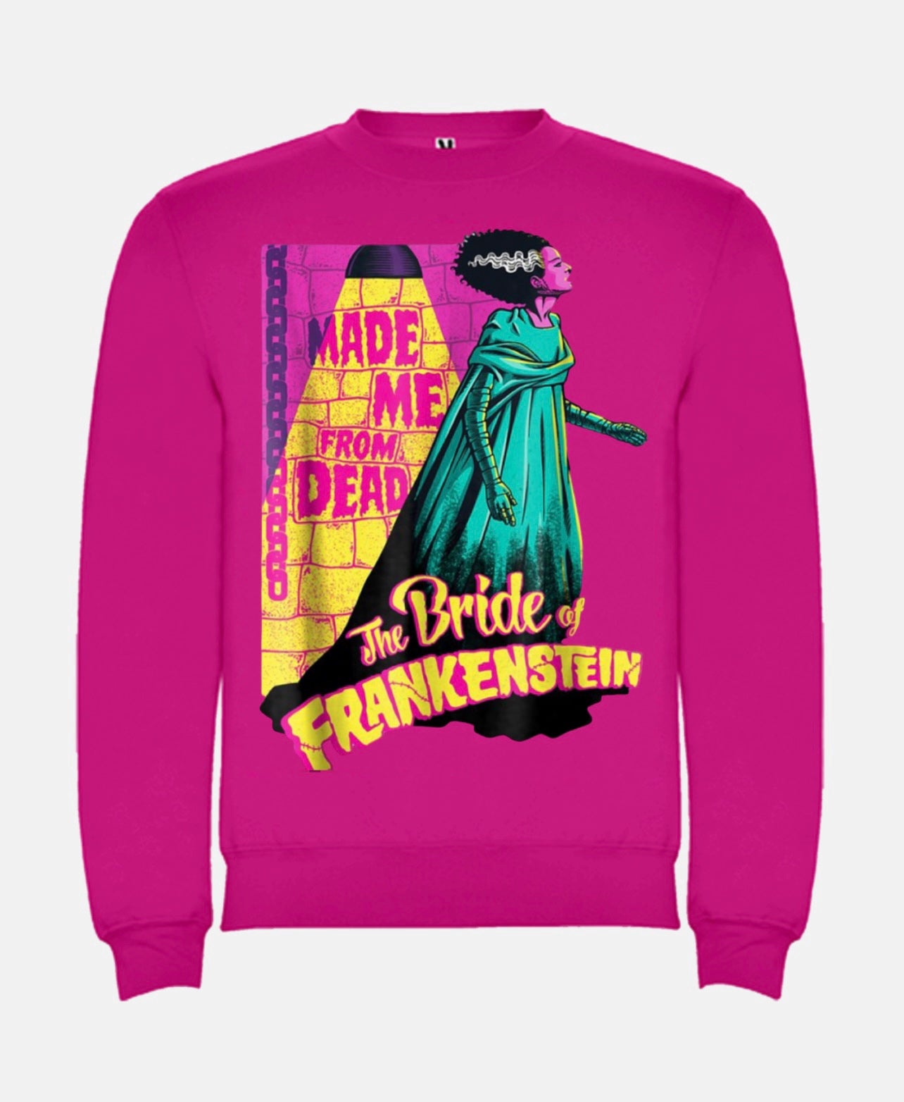 Sudadera fucsia ‘La novia de Frankenstein’