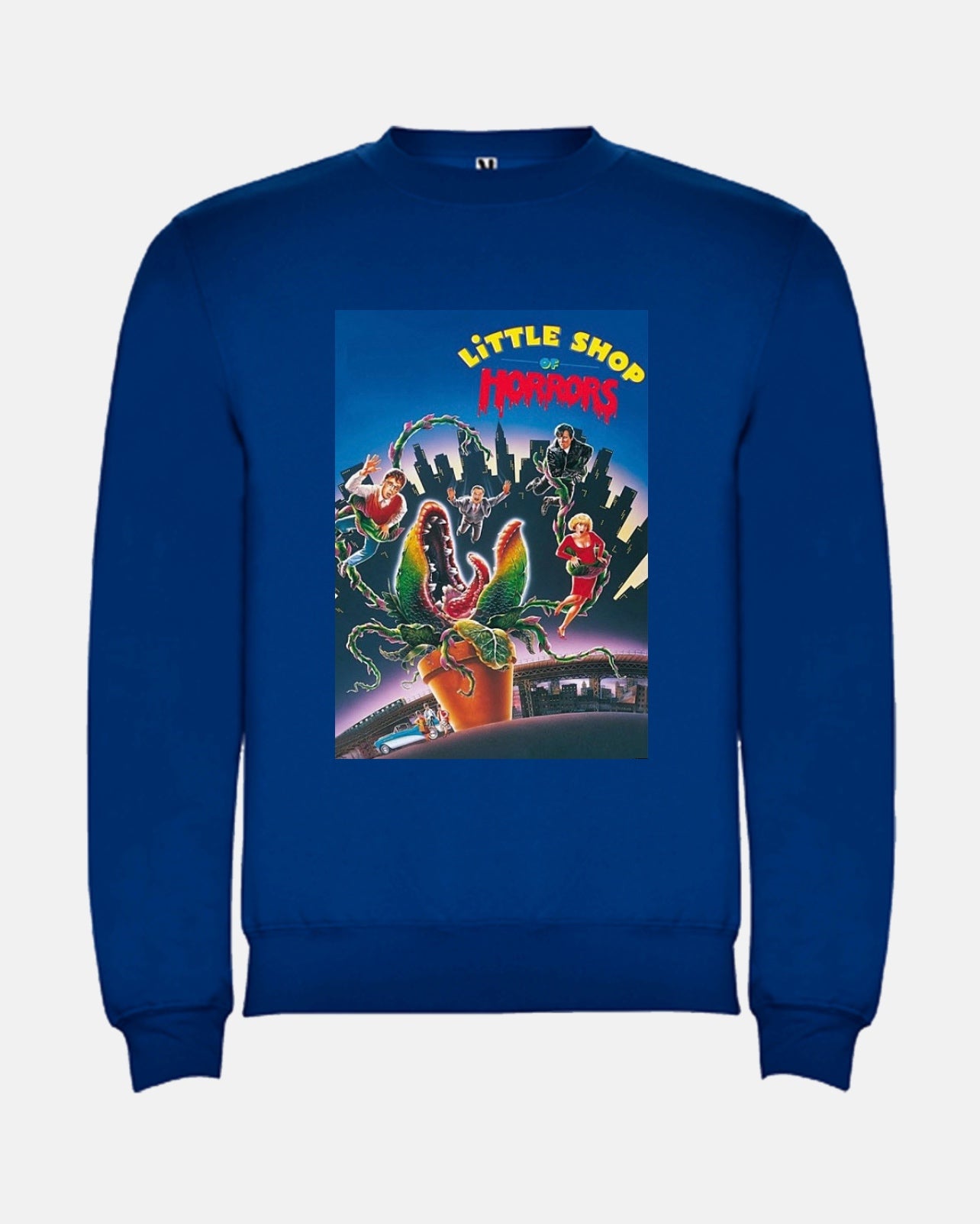 Sudadera azul ‘La pequeña tienda de los horrores’