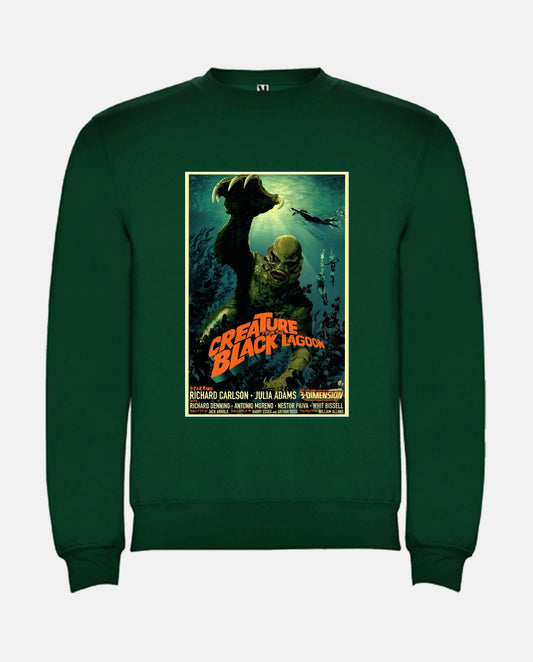 Sudadera verde oscuro ‘El monstruo de la laguna Negra’